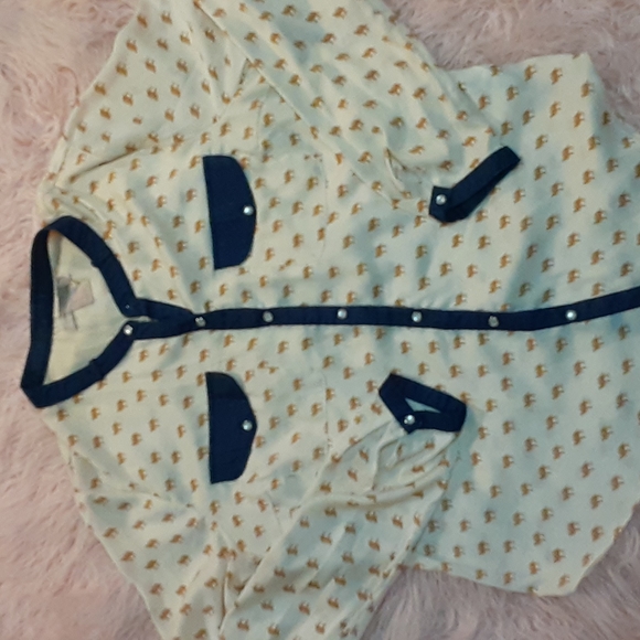 Camel Print Button Up - Picture 5 of 8